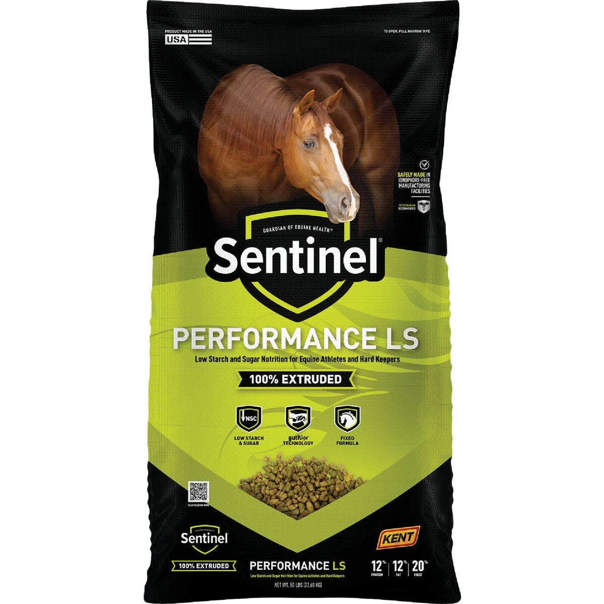 Kent Sentinel Performance LS 50 Lb. Horse Feed Kent Sentinel Performance LS 50 Lb. Horse Feed