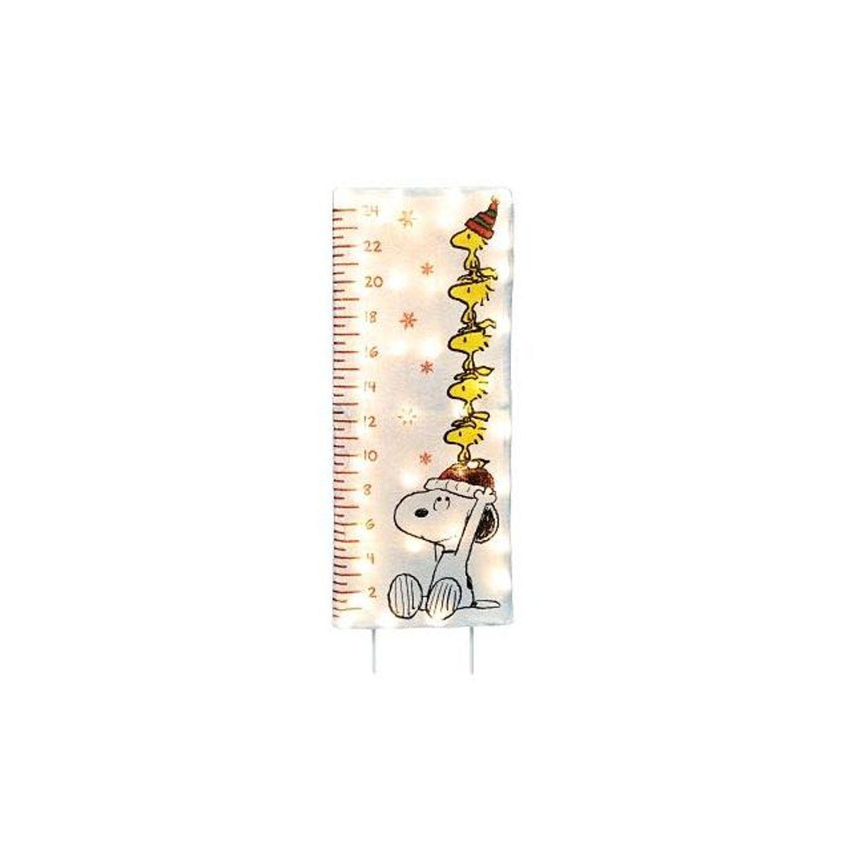 Product Works 25 In. Peanuts Snoopy & Woodstock Snow Ruler Christmas ...