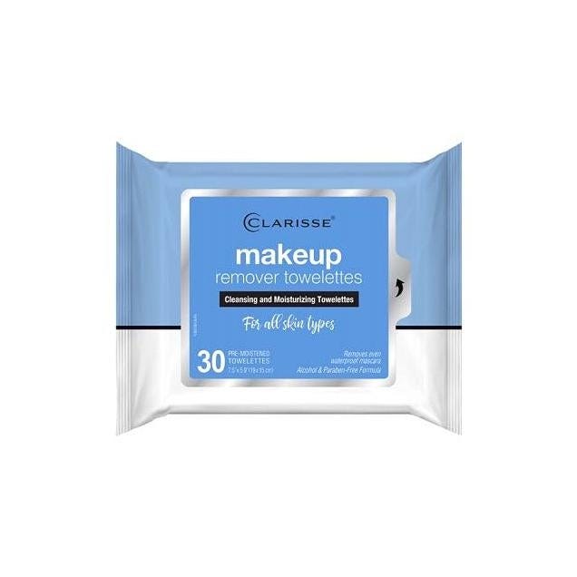 Clarisse Make Up Remover Cleansing and Moisturizing Towelette Wipe (30-Ct.)