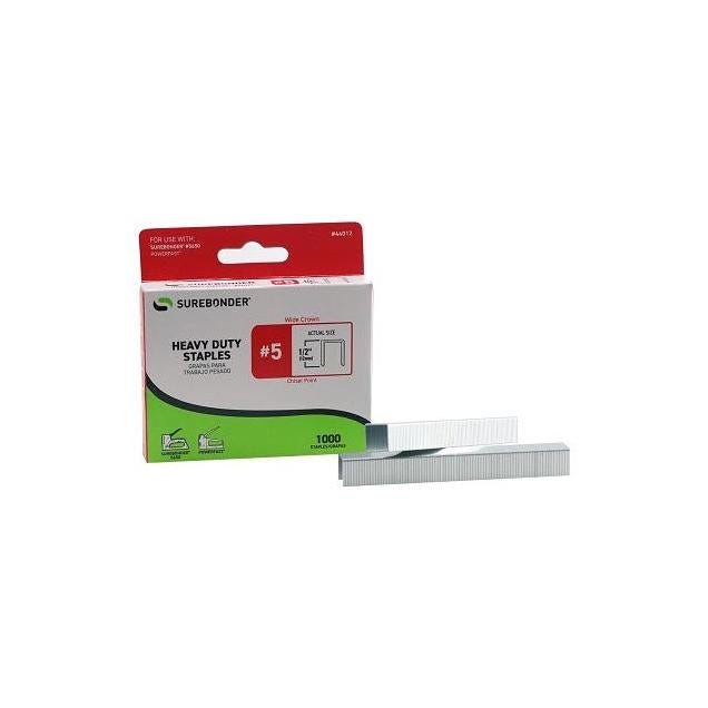 Surebonder 1/2 In. Long 1/2 In. Crown #5 Staples (1000-Pack)