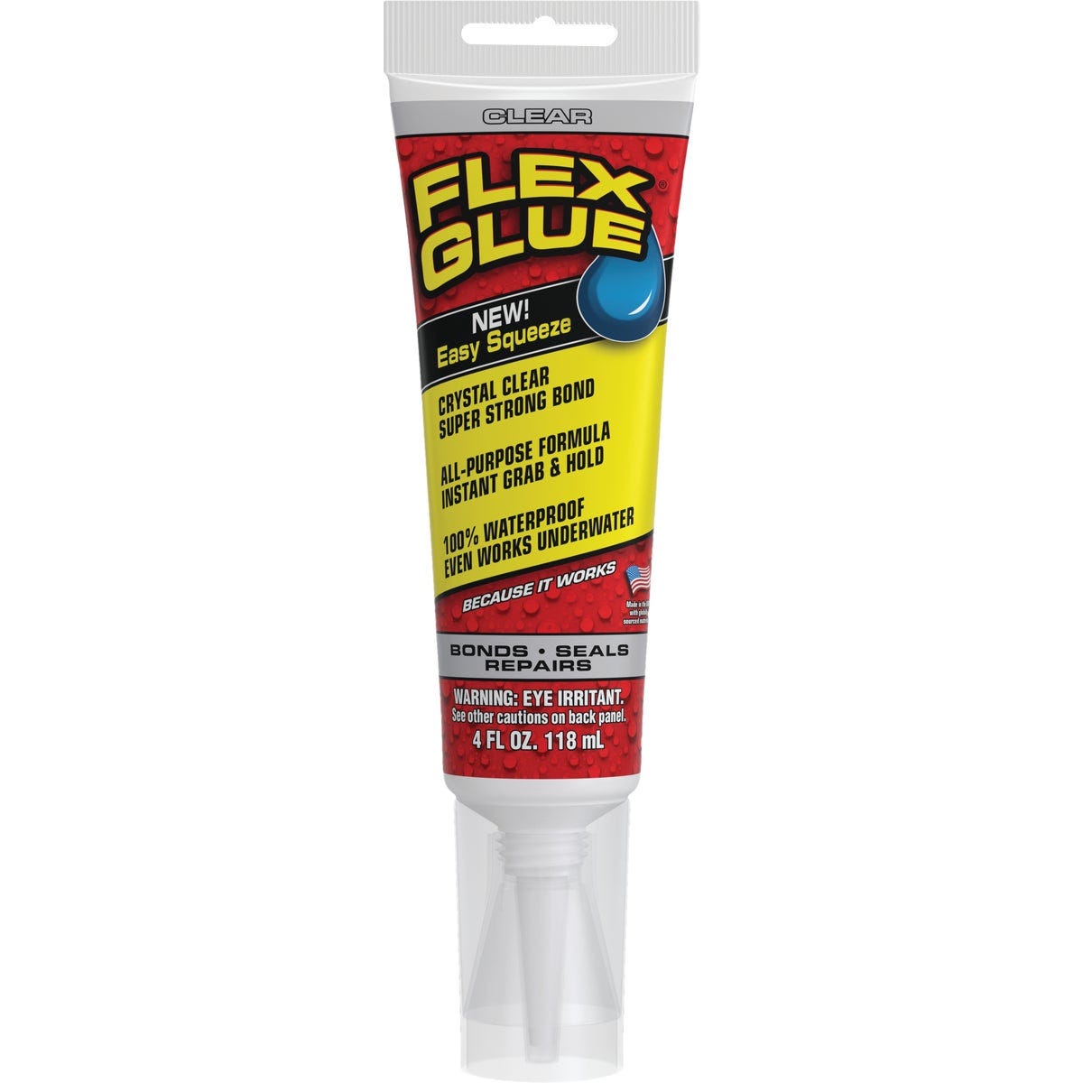 Flex Glue 4 Oz. Clear Multi-Purpose Adhesive Flex Glue 4 Oz. Clear Multi-Purpose Adhesive