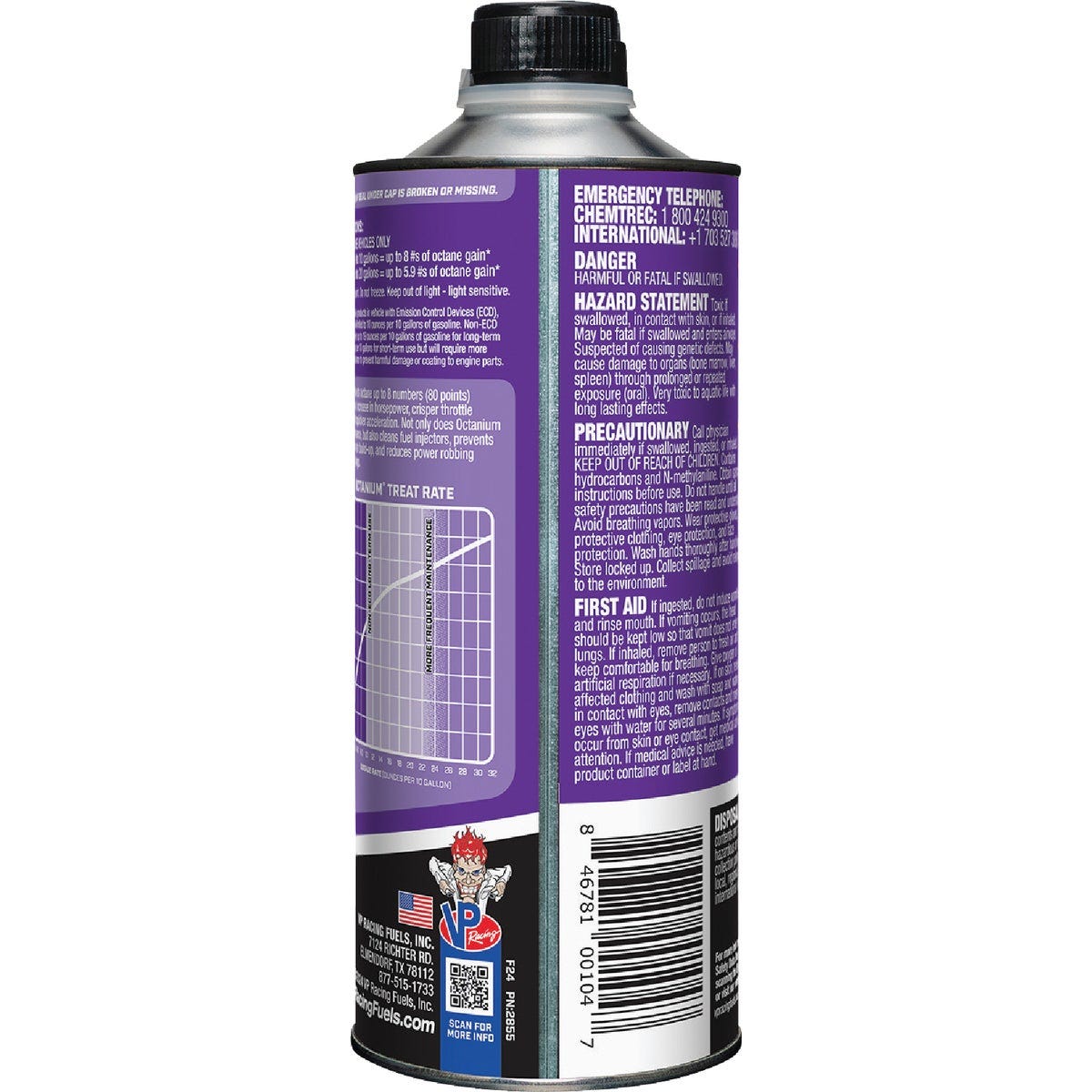 VP Racing Fuels Madditive Octanium 1 Qt. Lead Substitute - photo 2