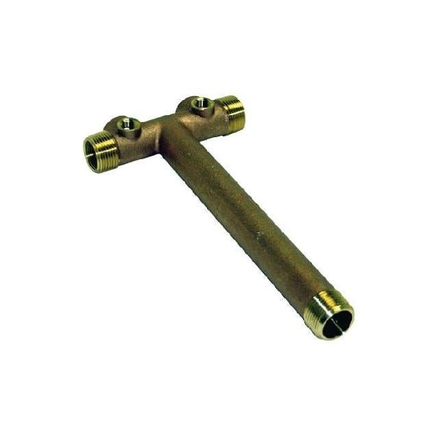 Water Source 10 In. x 1 In. Brass Tank Tee