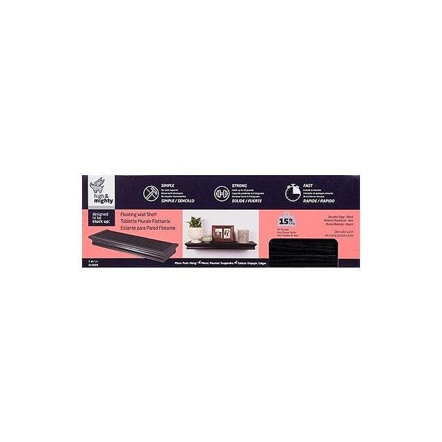 High & Mighty 18 In. Black Beveled Design Floating Shelf - photo 2 High & Mighty 18 In. Black Beveled Design Floating Shelf - photo 2