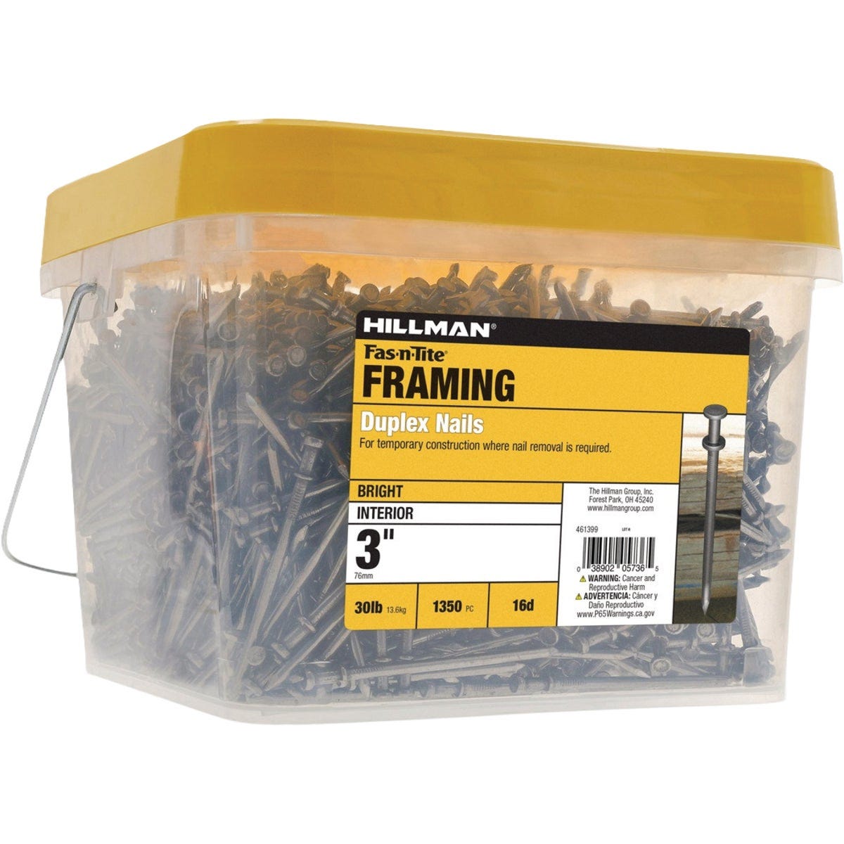 Hillman Fas-n-Tite 3-1/2 In. Bright Duplex Nails (30 Lb.) Hillman Fas-n-Tite 3-1/2 In. Bright Duplex Nails (30 Lb.)