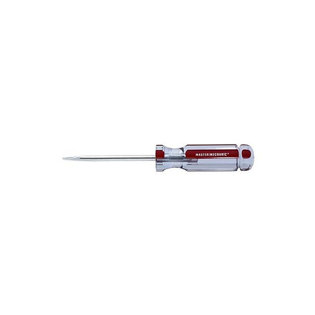 Master Mechanic 1/4 x 4 In. Round Slotted Cabinet Screwdriver
