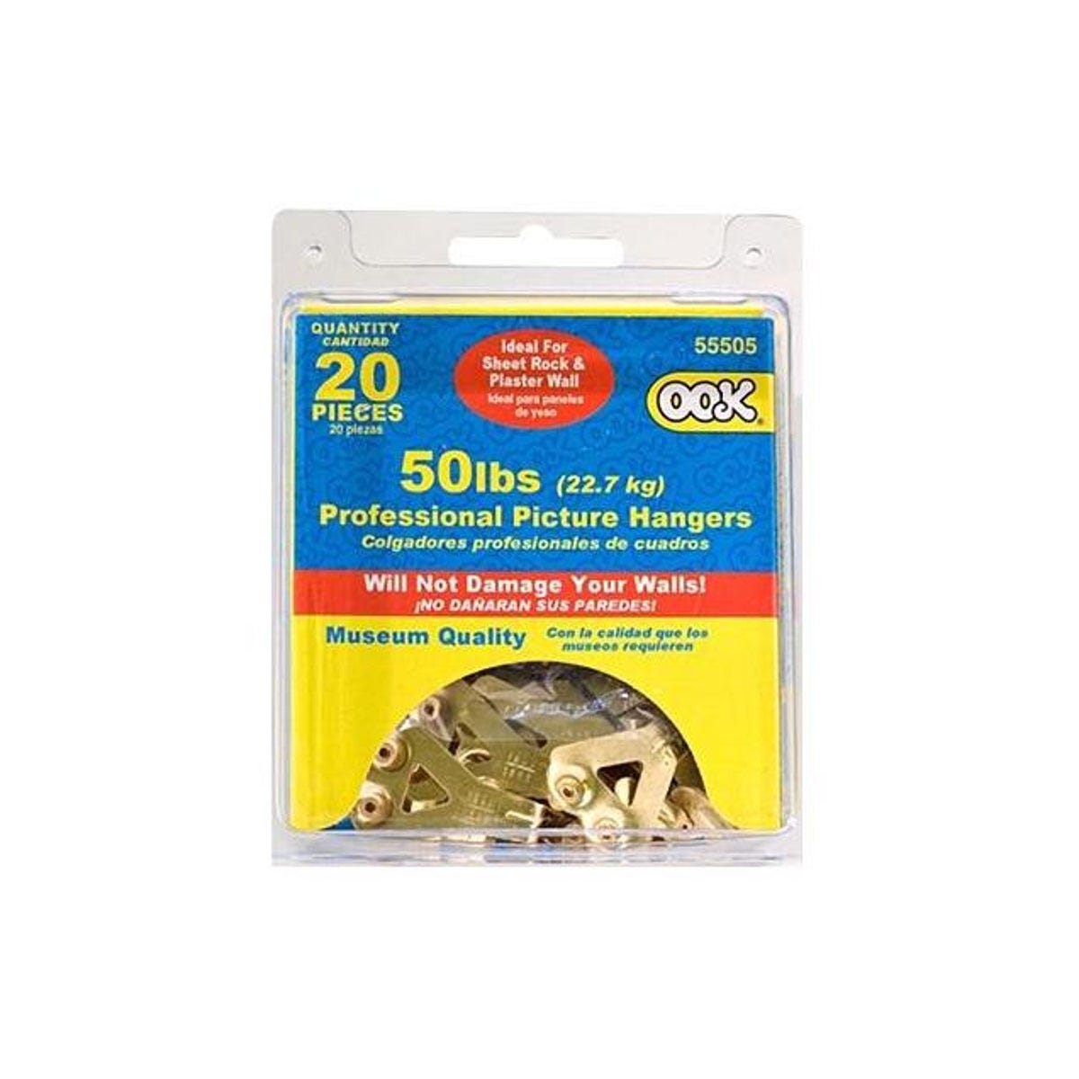 Hillman 50 Lb. Brass Finish Professional Picture Hanger (20-Pack)