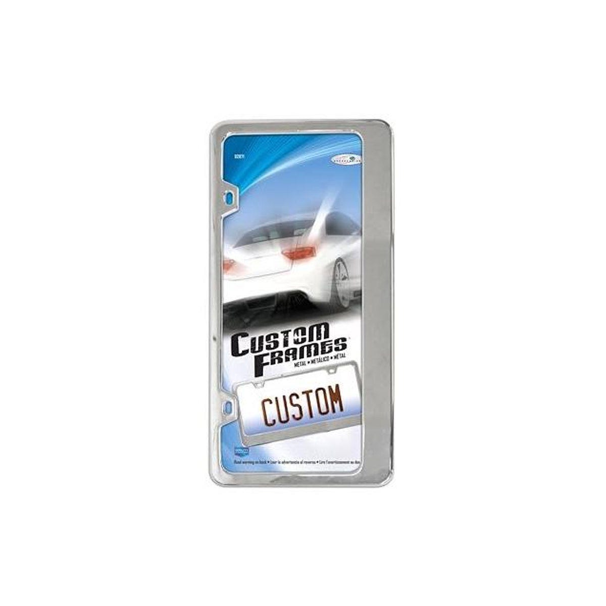 Custom Accessories Chrome License Plate Frame With Wide Base Custom Accessories Chrome License Plate Frame With Wide Base