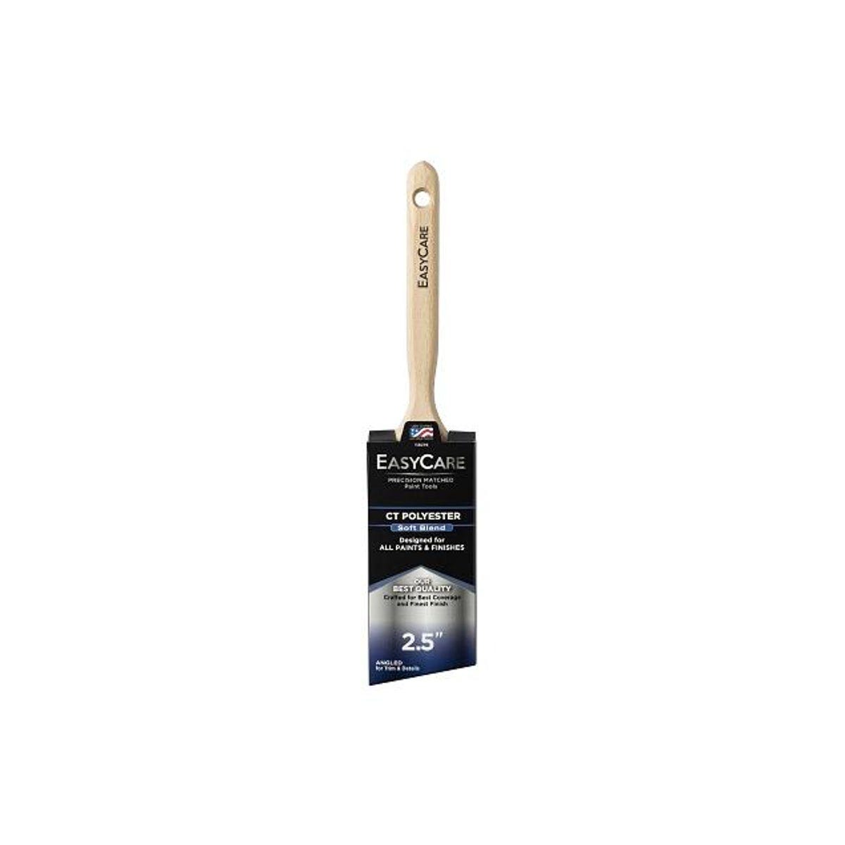 EasyCare 2-1/2 In. Wood Handle Angled Sash Paint Brush EasyCare 2-1/2 In. Wood Handle Angled Sash Paint Brush
