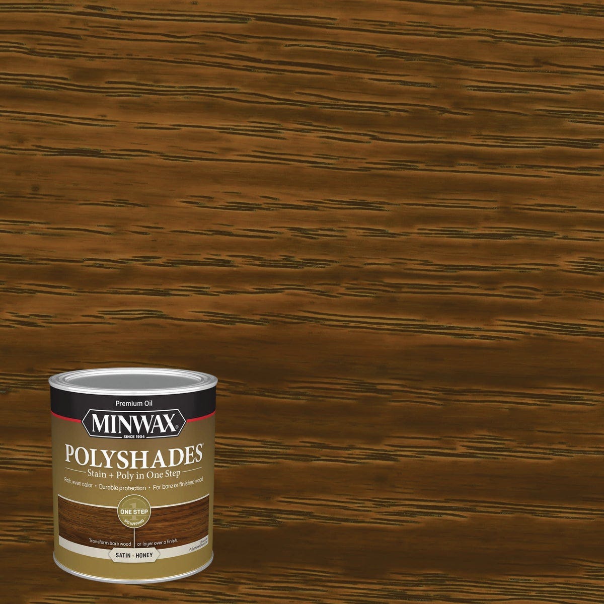 Minwax Polyshades 1 Qt. Satin Stain & Finish Polyurethane In 1-Step, Honey