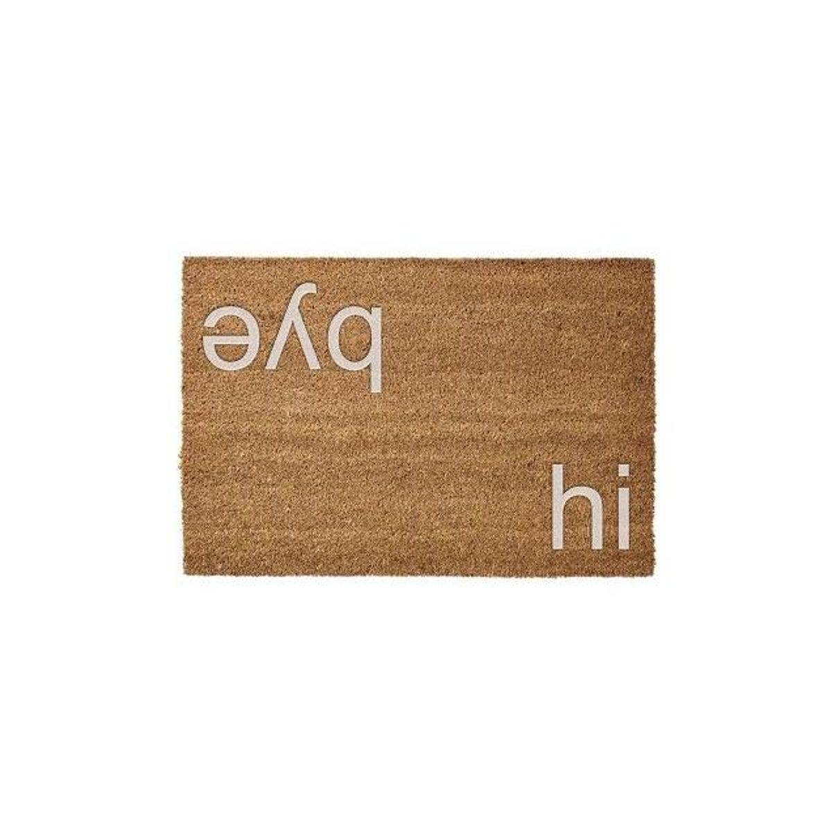 Sports Licensing Solutions 24 In. x 36 In. Hi/Bye Embossed Coir Door Mat