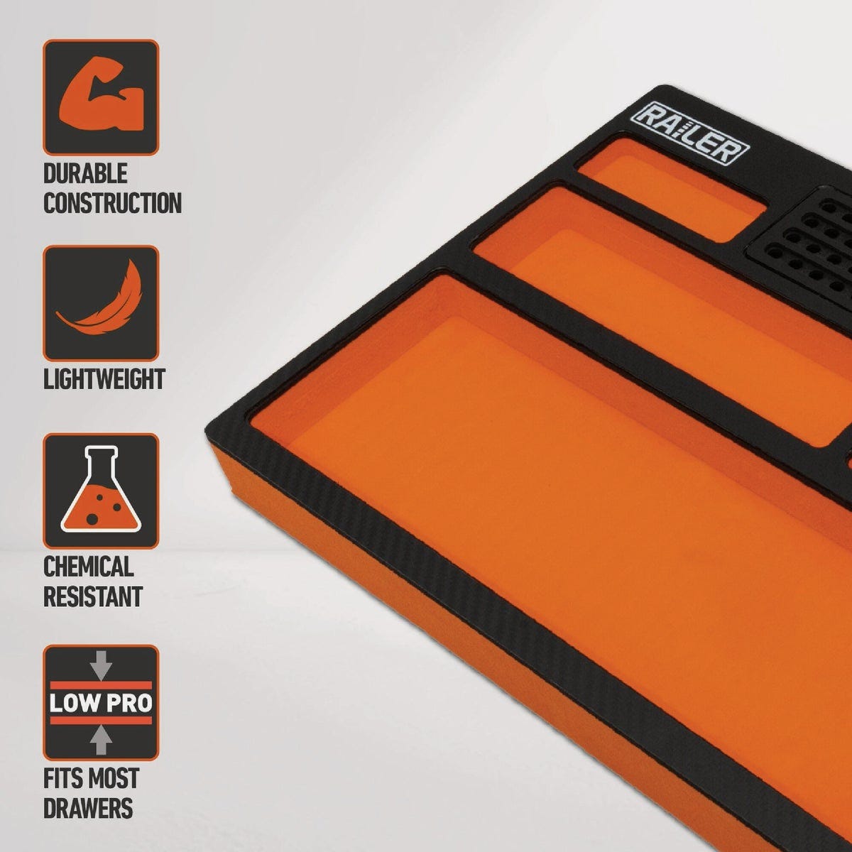 Railer EVA Medium Pro Tool Drawer Organizer, Hi-Vis Green- - photo 2