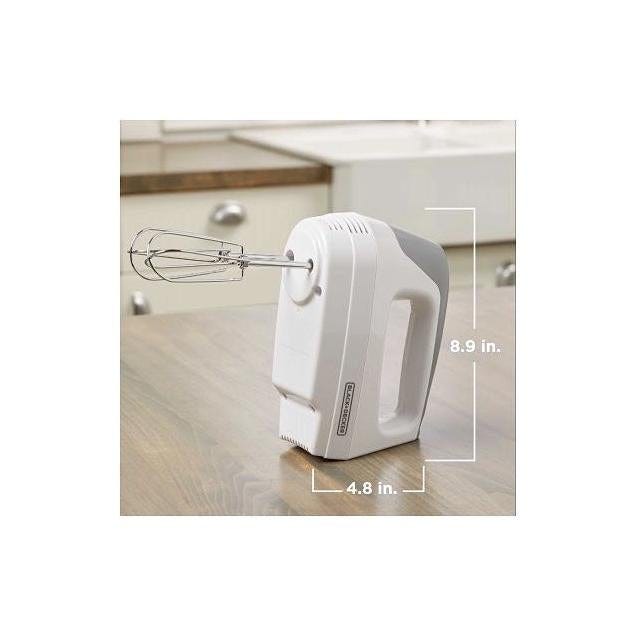 Black & Decker White 5-Speed Lightweight Hand Mixer - photo 2
