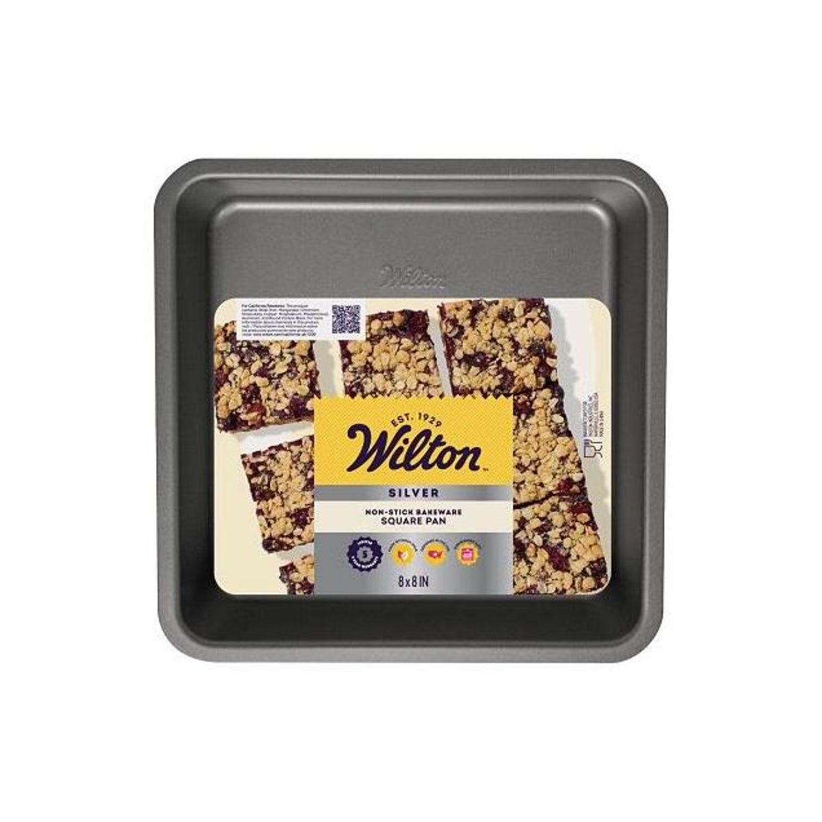 Wilton 8 In. x 8 In. x 2 In. Silver Non-Stick Bakeware Square Cake Pan