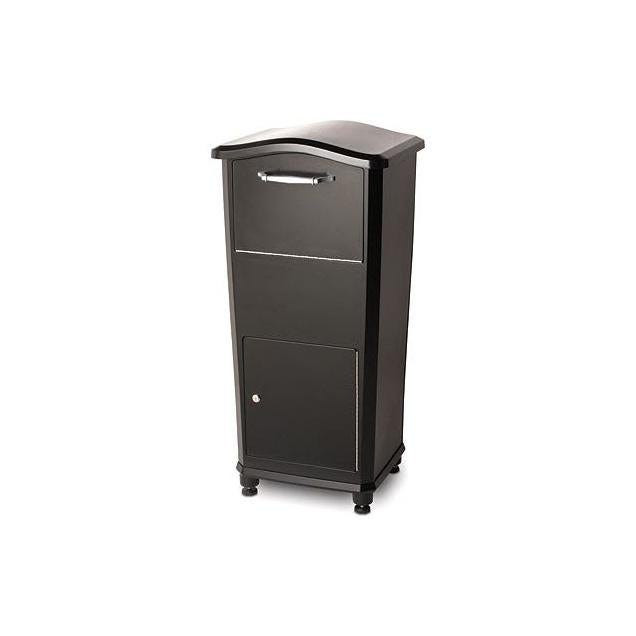 Architectural Mailboxes Elephantrunk Black Cast Aluminum Locking Parcel Mailbox Architectural Mailboxes Elephantrunk Black Cast Aluminum Locking Parcel Mailbox