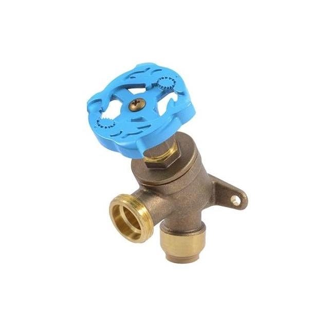 Sharkbite Brass 3/4 In. Push-to-Connect x 3/4 In. MHT Garden Valve with Drop Ear