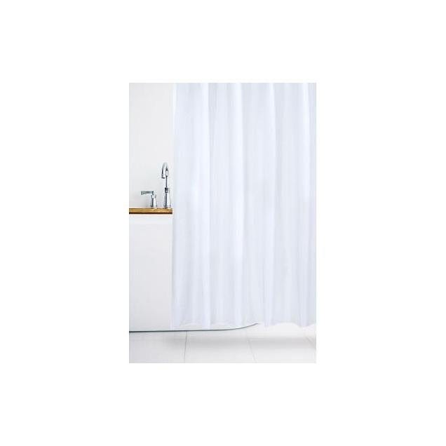 Moda At Home 70 In. x 72 In. White Oasis Heavyweight Shower Curtain Liner Moda At Home 70 In. x 72 In. White Oasis Heavyweight Shower Curtain Liner