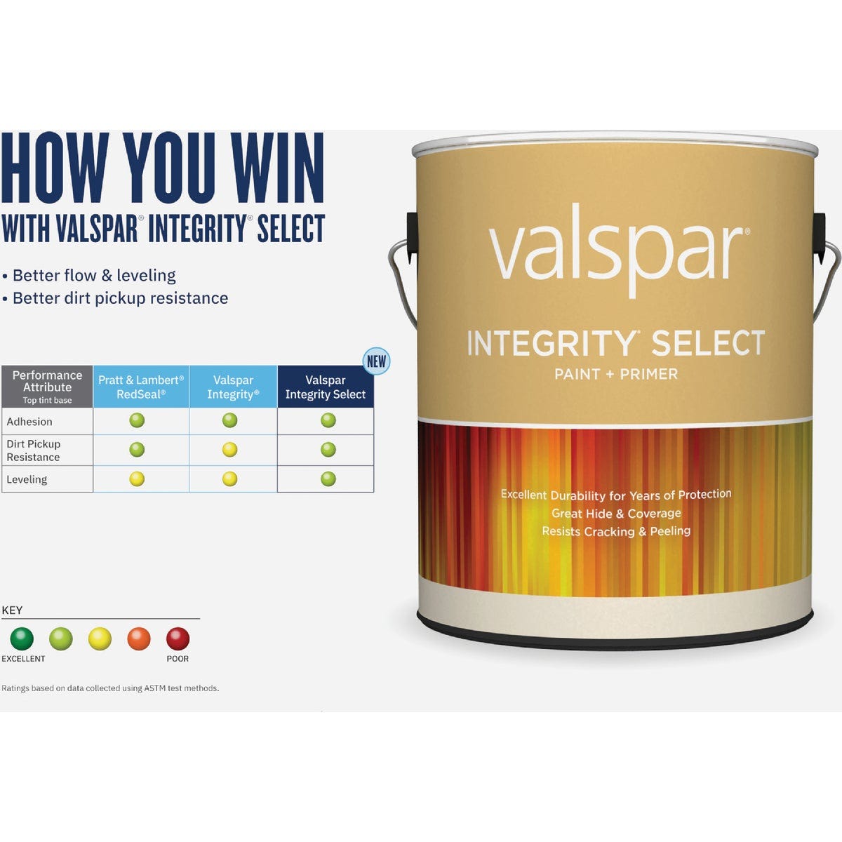 Valspar Integrity Select Semi-Gloss Paint & Primer Exterior Paint, Pastel Base, 1 Gal. - photo 4