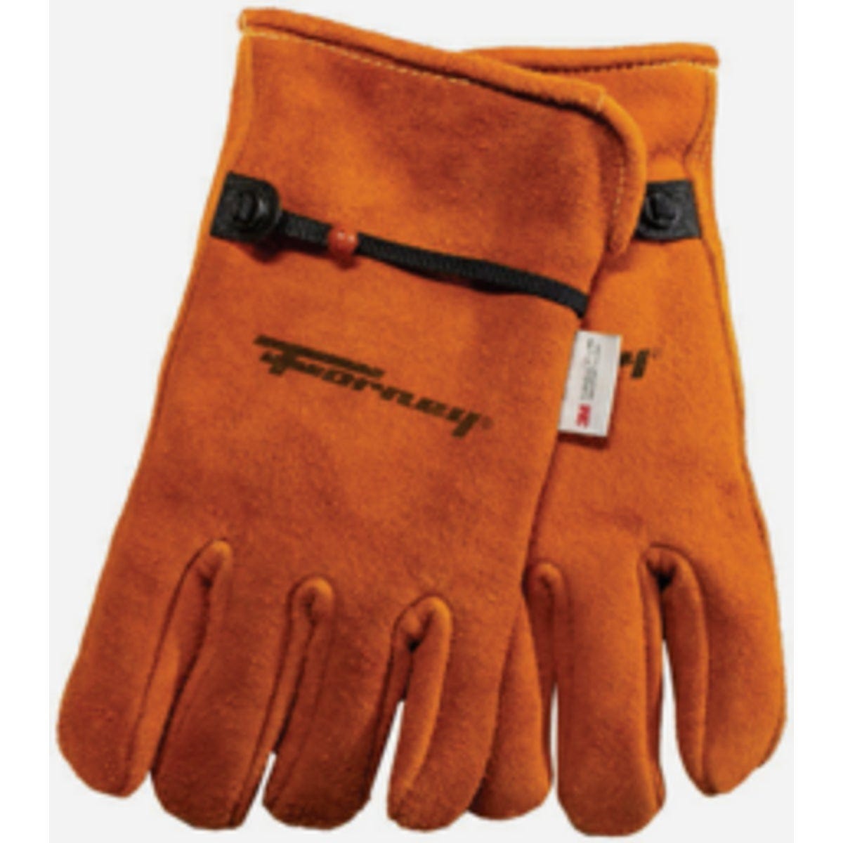 Forney Men's Medium Suede Deerskin Leather Lined Driver Work Gloves