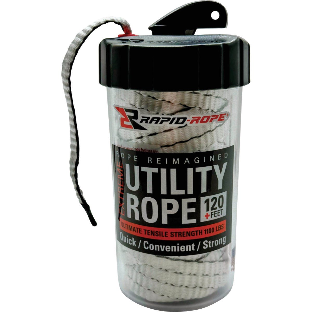 Rapid Rope 120 Ft. 1100 Lb. Tensile Strength White Utility Rope | True ...