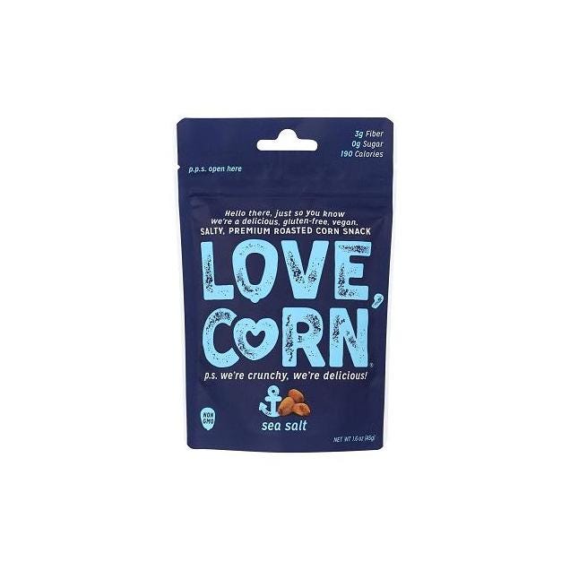 Love Corn 4 Oz. Sea Salt Crunchy Corn