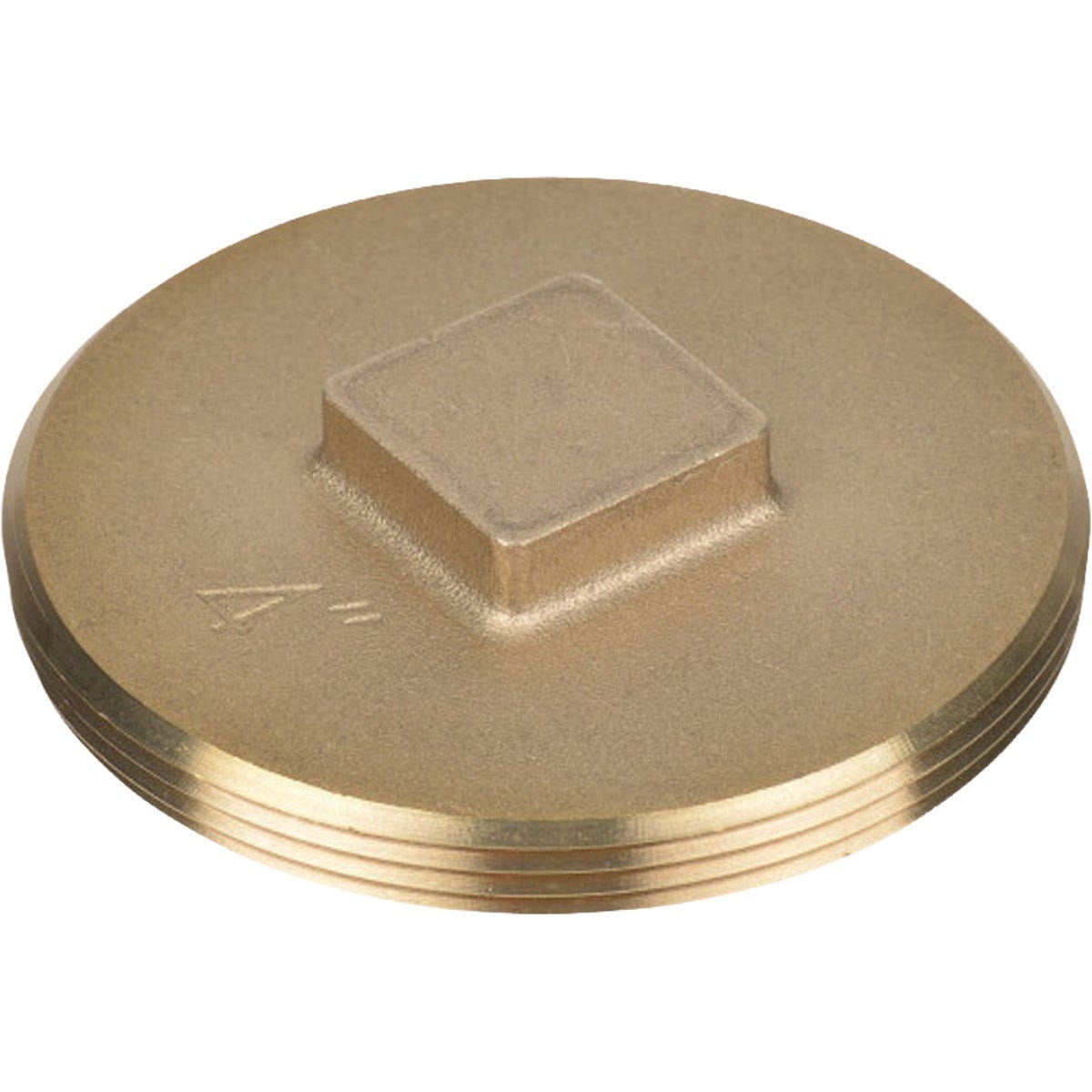 Oatey 4 In. Raised Head Brass Plug Oatey 4 In. Raised Head Brass Plug