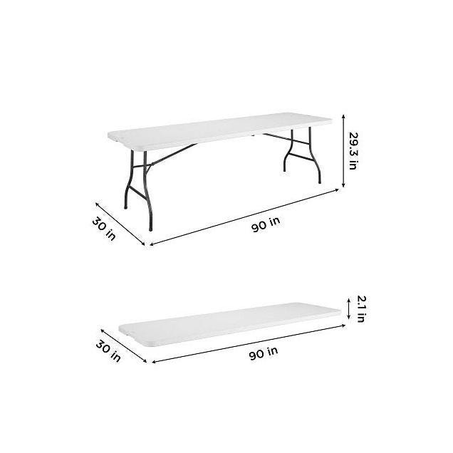 COSCO 30 In. x 96 In. White Resin Top Folding Table - photo 2 COSCO 30 In. x 96 In. White Resin Top Folding Table - photo 2