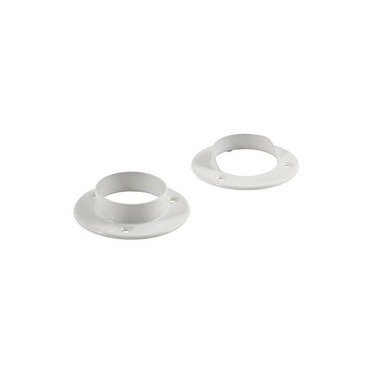 National Hardware 2-Pack White Closet Rod Pole Socket Set
