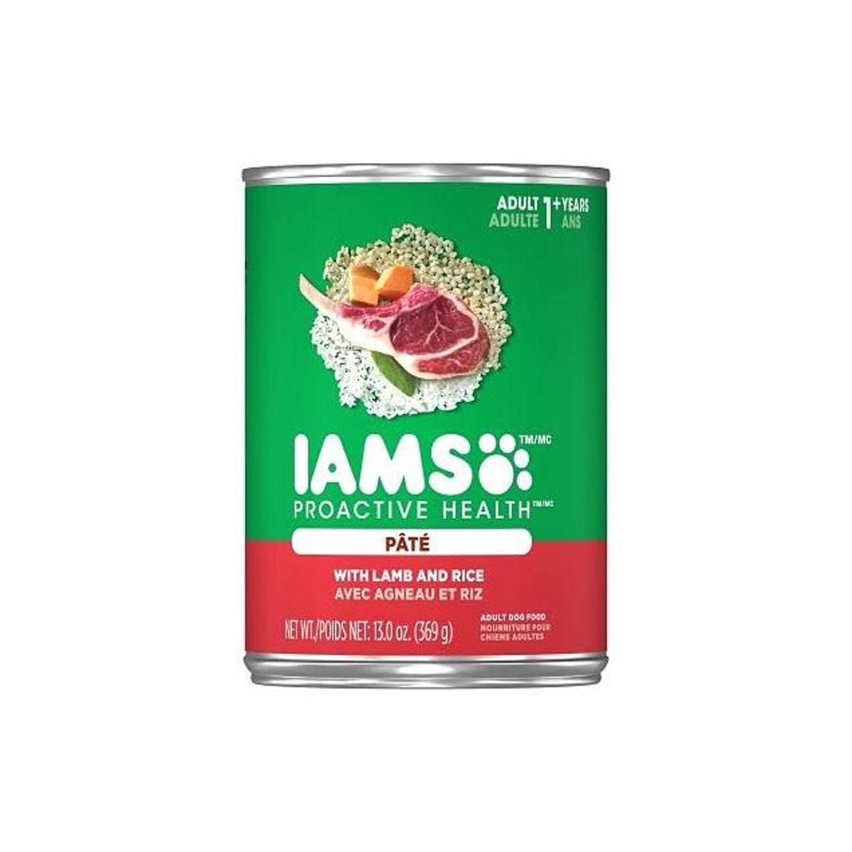 Iams Savory Lamb & Rice Wet Dog Food, 13.2 Oz. Can