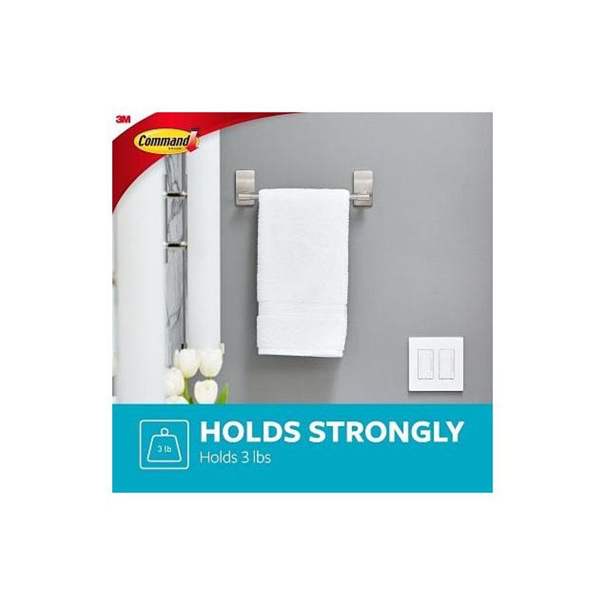 Command 9 In. Satin Nickel Hand Towel Bath Bar - photo 2 Command 9 In. Satin Nickel Hand Towel Bath Bar - photo 2