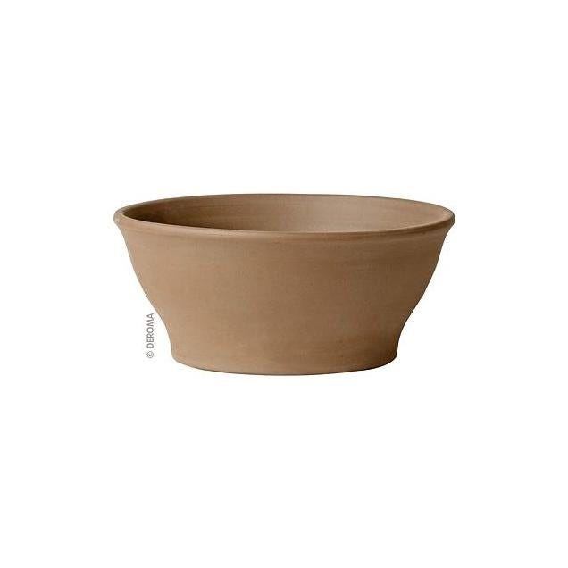 Deroma 10 In. Moka Terra Cotta Bowl Clay Planter Deroma 10 In. Moka Terra Cotta Bowl Clay Planter