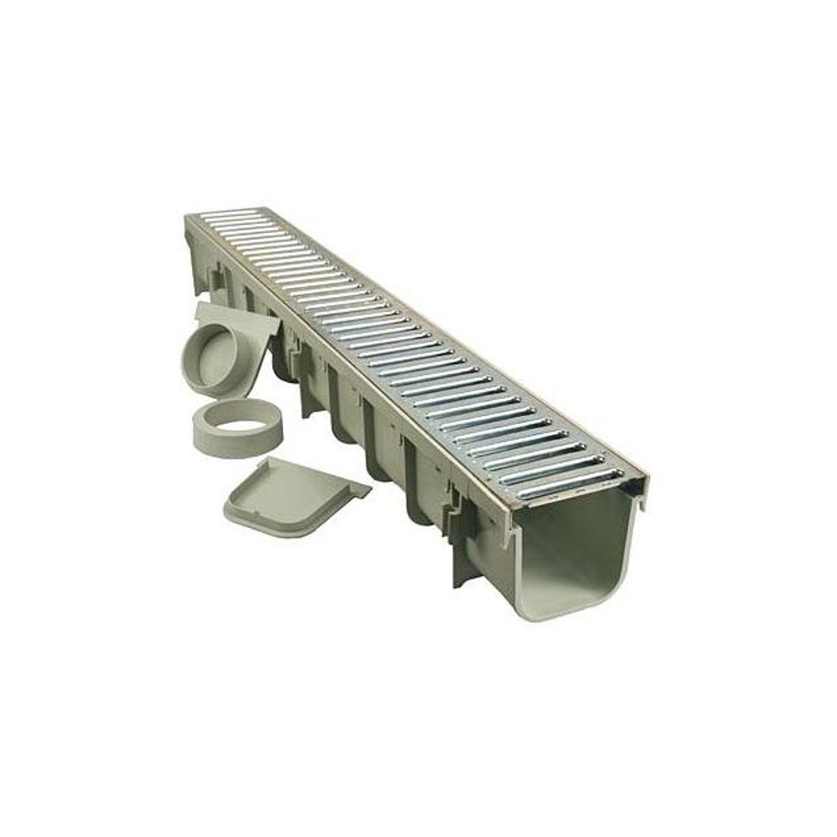 NDS Pro Series 5 In. x 39 In. Channel Drain Kit