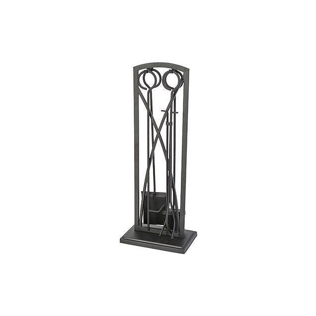 Panacea 5-Piece Gothic Black Fireplace Tool Set