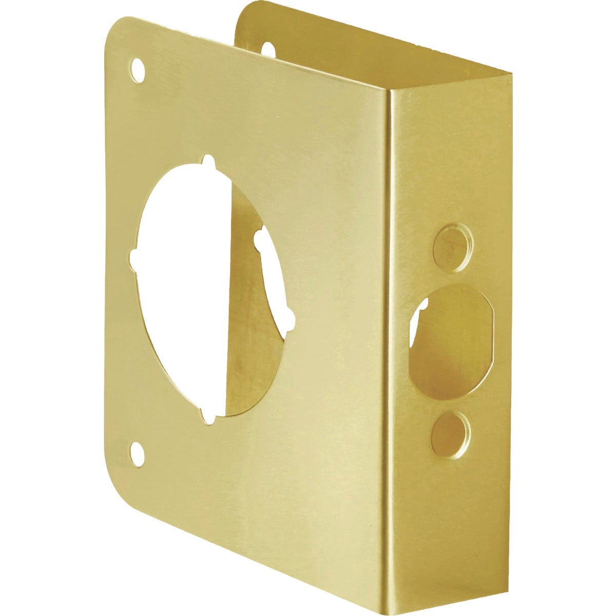 First Watch 1-3/8 In. x 2-3/8 In. Polished Brass Door Reinforcer First Watch 1-3/8 In. x 2-3/8 In. Polished Brass Door Reinforcer