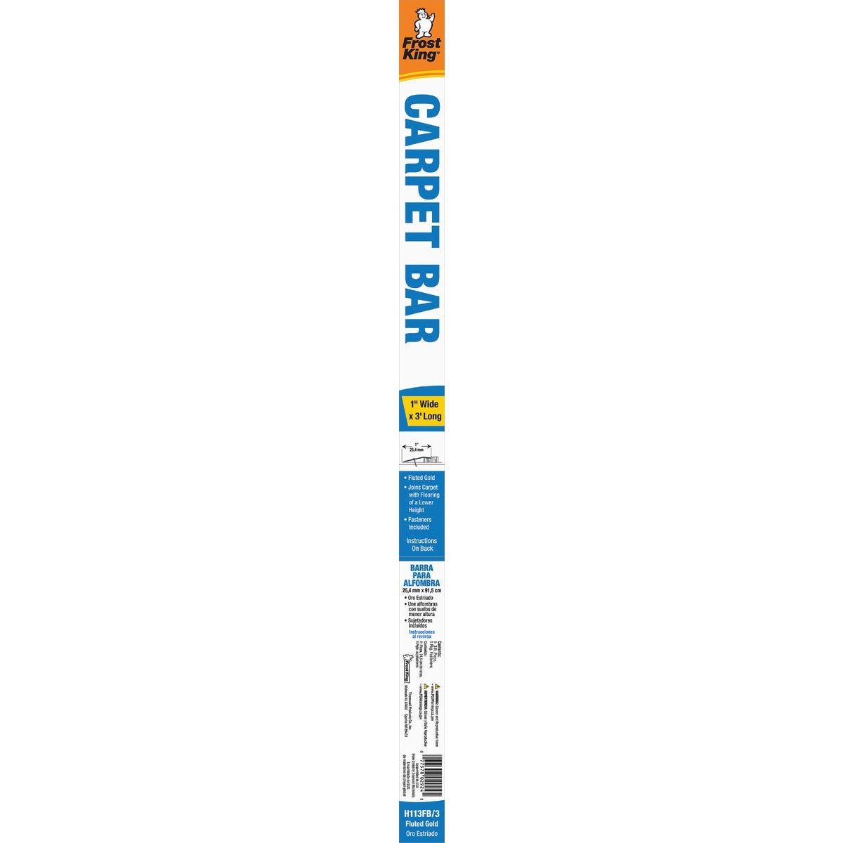 Do it Satin Gold Fluted 1 In. x 3 Ft. Aluminum Carpet Trim Bar - photo 2 Do it Satin Gold Fluted 1 In. x 3 Ft. Aluminum Carpet Trim Bar - photo 2