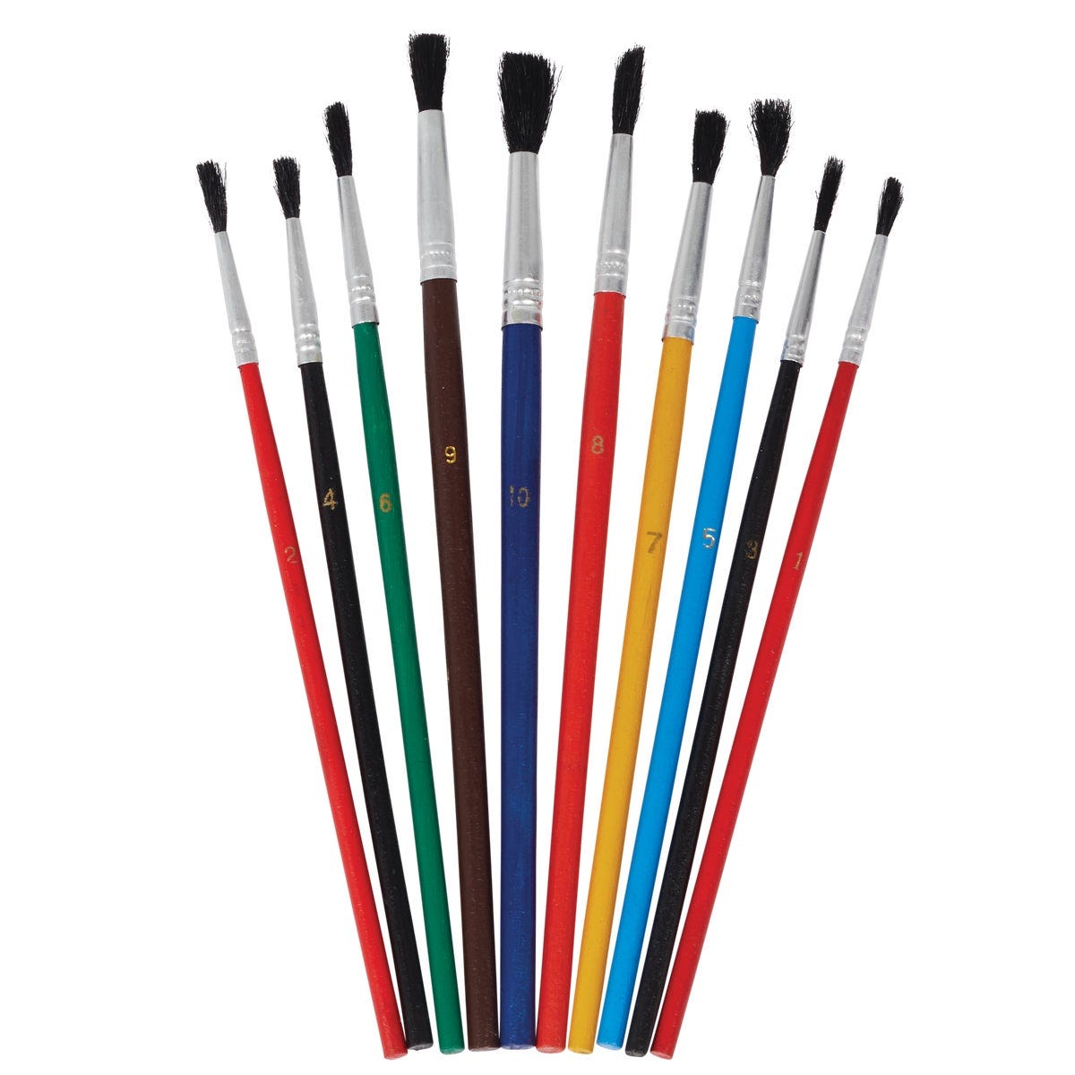 Smart Savers Assorted - 1/8 In. To 1/4 In. Polyester Artist Brush Set (10-Piece) - photo 2 Smart Savers Assorted - 1/8 In. To 1/4 In. Polyester Artist Brush Set (10-Piece) - photo 2