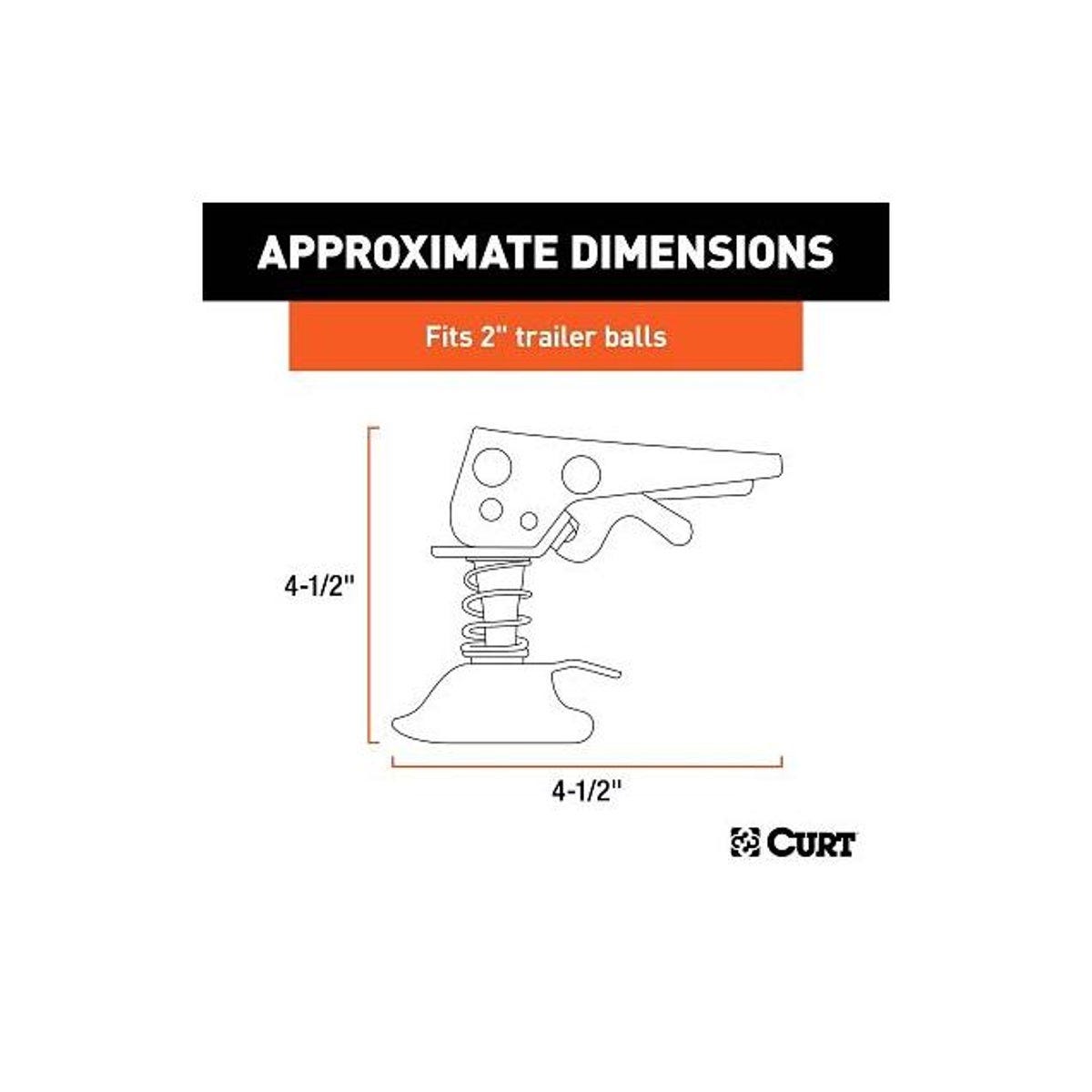 Curt 2 In. Posi-Lock Straight-Tongue Trailer Coupler Replacement Latch - photo 3 Curt 2 In. Posi-Lock Straight-Tongue Trailer Coupler Replacement Latch - photo 3