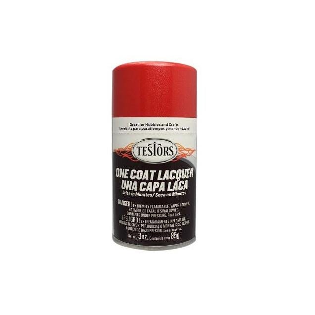 Testors 3 Oz. Revving Red Gloss One-Coat Lacquer Craft Spray Paint Testors 3 Oz. Revving Red Gloss One-Coat Lacquer Craft Spray Paint