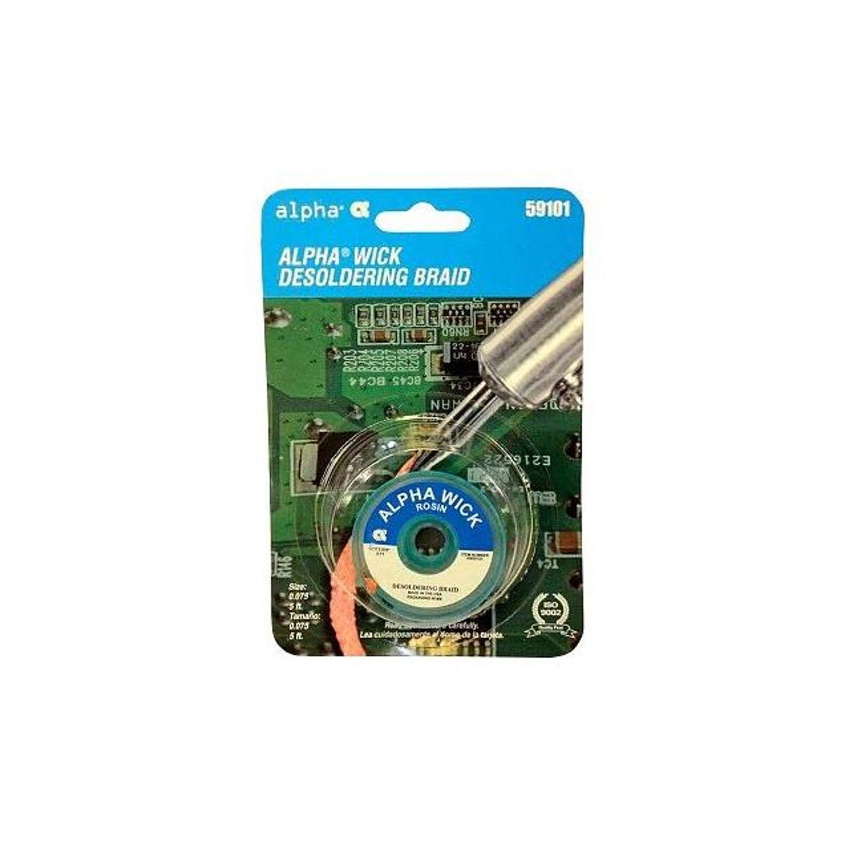 Alpha 5 Ft. Rosin Desoldering Braid