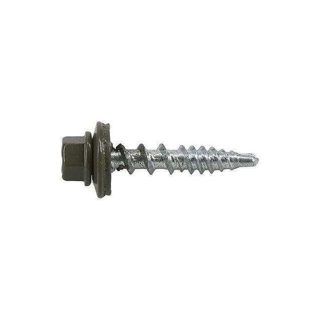 Hillman Power Pro #10 x 1 In. Antique Brown Metal to Wood Self-Drilling Roofing Screws (250-Count) - photo 2 Hillman Power Pro #10 x 1 In. Antique Brown Metal to Wood Self-Drilling Roofing Screws (250-Count) - photo 2