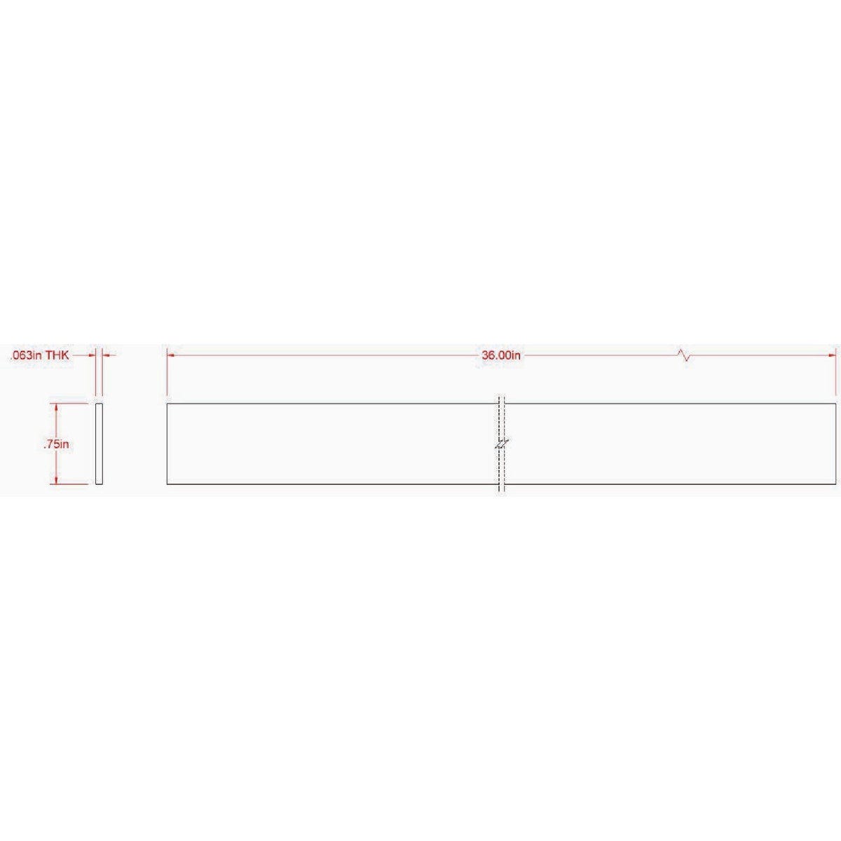 Hillman SteelWorks 1/16 In. x 3/4 In. x 3 Ft. Anodized Aluminum Flat Stock - photo 3 Hillman SteelWorks 1/16 In. x 3/4 In. x 3 Ft. Anodized Aluminum Flat Stock - photo 3