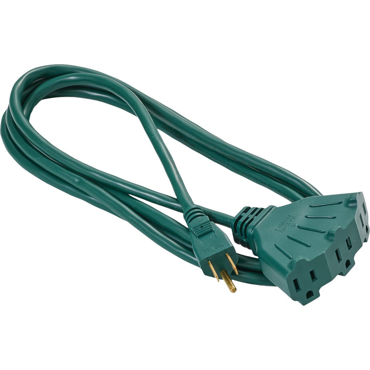 Master Electrician 8 Ft. 16/3 SJTW Green Triple Tap Outdoor Extension Cord - photo 3