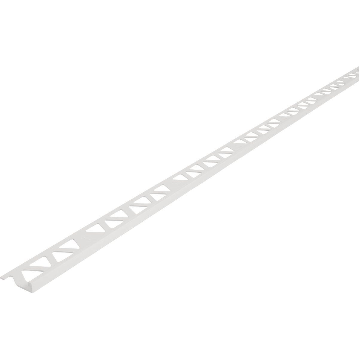 M-D Building Products 3/8 In. x 96 In. Bright White Aluminum Tile Edge