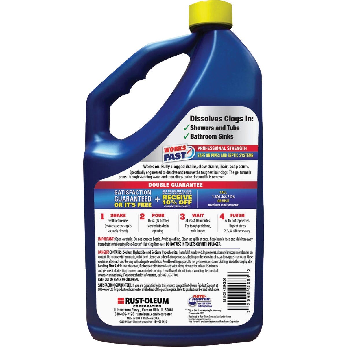 Roto-Rooter 64 Oz. Hair Clog Remover - photo 2 Roto-Rooter 64 Oz. Hair Clog Remover - photo 2