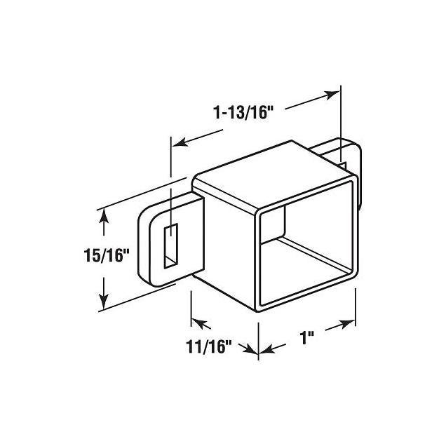 Prime-Line 2-Pack Nylon Drawer Track Back Plate - photo 2