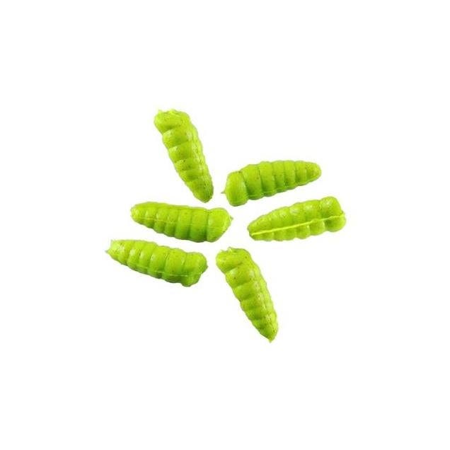 Berkley 1/2 In. 2 Oz. Chartreuse Alive Waxies Panfish Bait