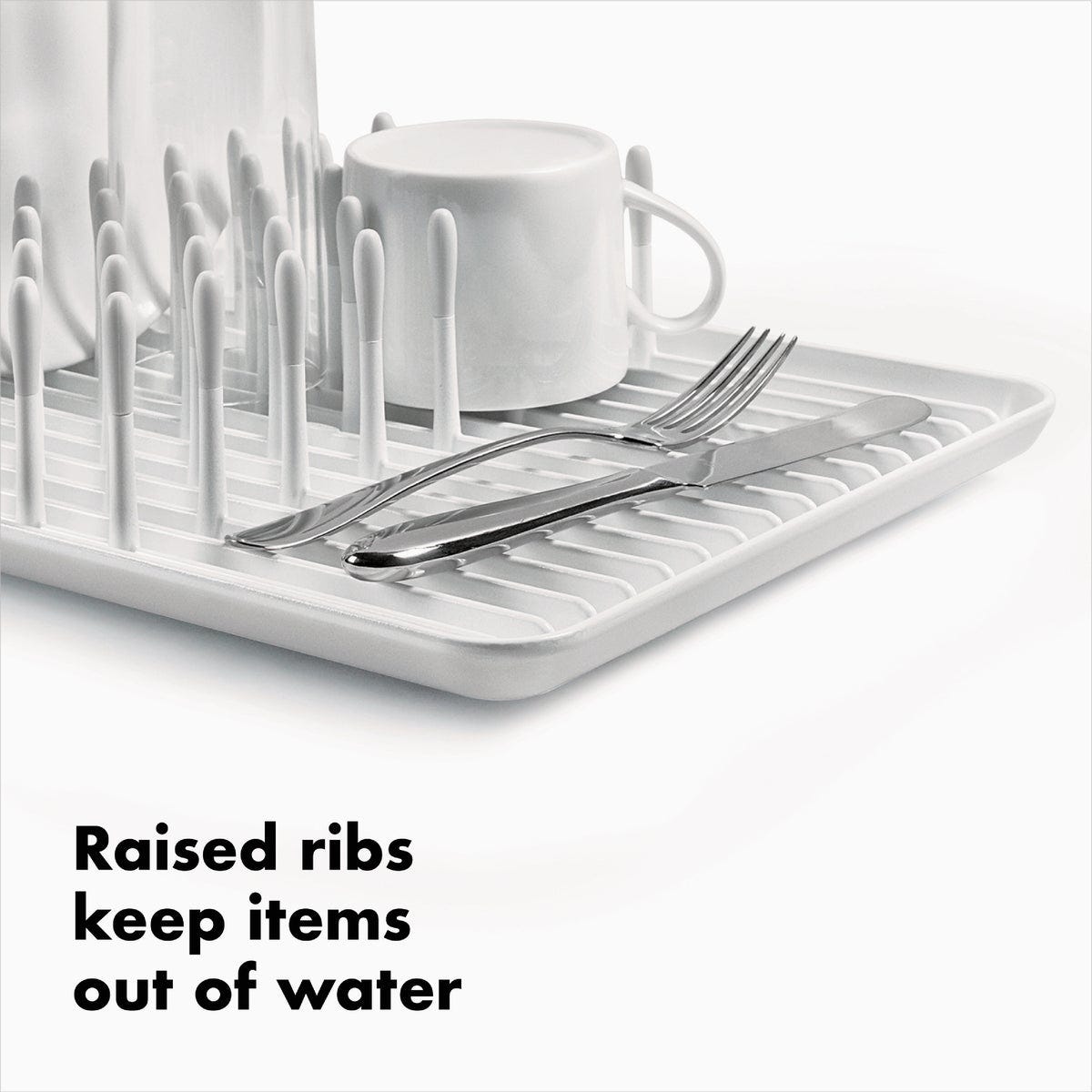 OXO Good Grips 10-1/2 In. W x 13-3/4 In. L White Dish Rack - photo 2 OXO Good Grips 10-1/2 In. W x 13-3/4 In. L White Dish Rack - photo 2