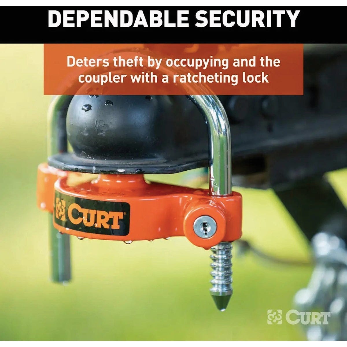 CURT 1-7/8 to 2-5/16 In. Universal Trailer Coupler Lock - photo 3