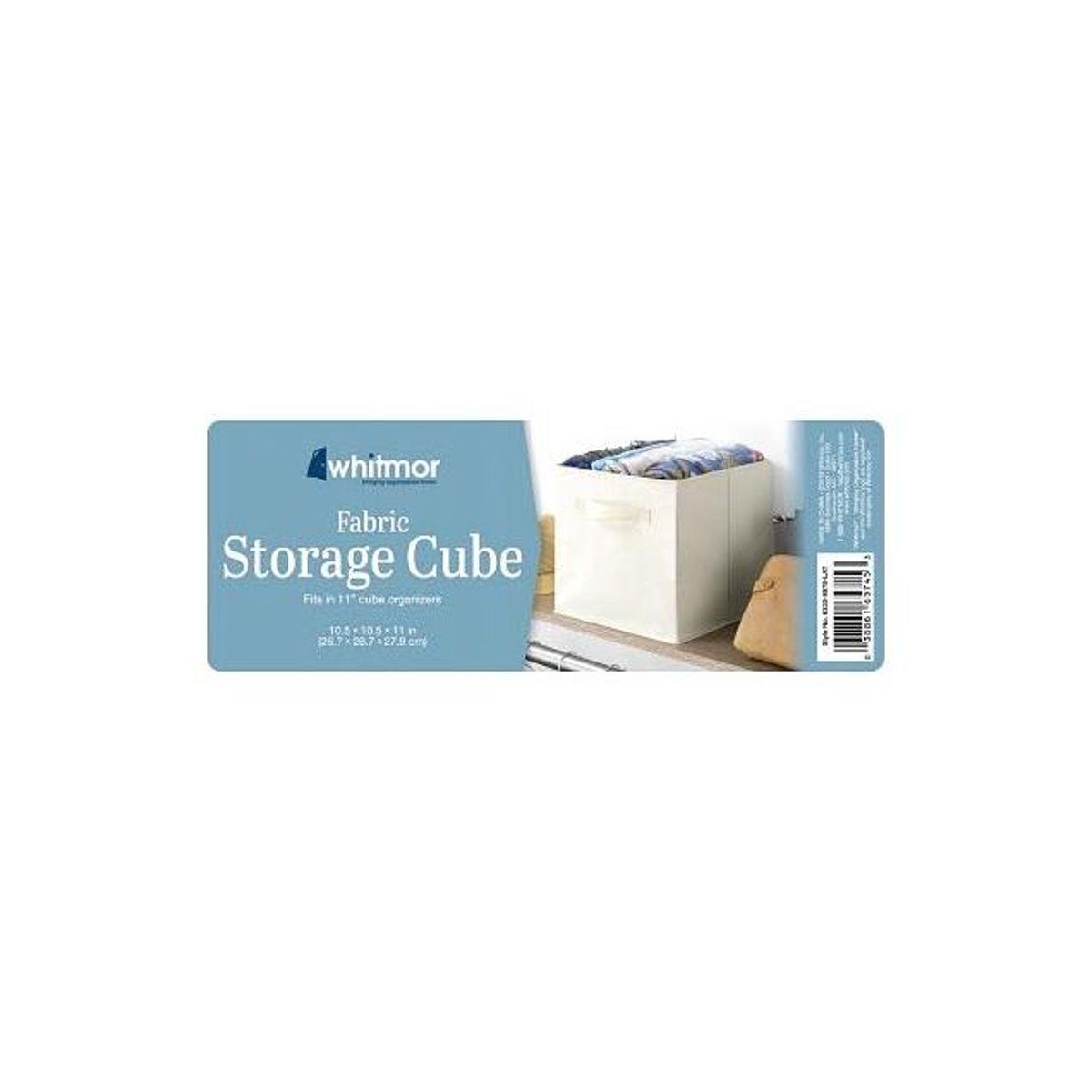 Whitmor Latte Collapsible Fabric Storage Cube - photo 2
