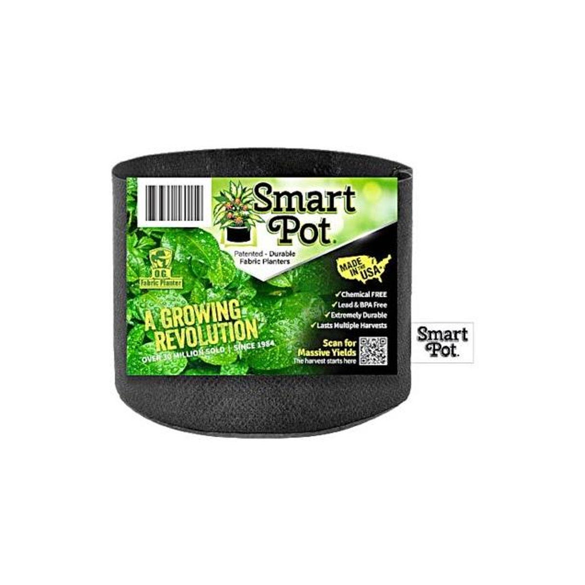 Smart Pot 2 Gal. Black Fabric Multi-Purpose Container Grower Planter Smart Pot 2 Gal. Black Fabric Multi-Purpose Container Grower Planter
